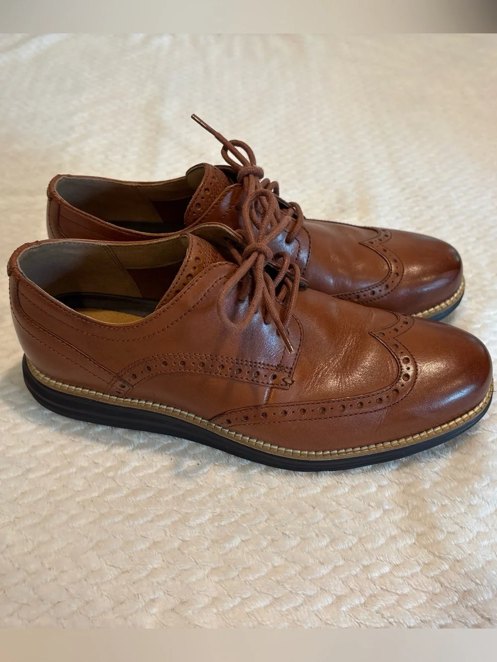 Cole Haan Zero Grand Men’s Tan Oxford Size 8
